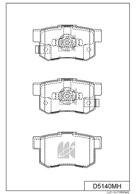 Brake Pad Set, disc brake (D5140MH)