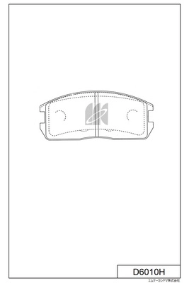Brake Pad Set, disc brake (D6010H)