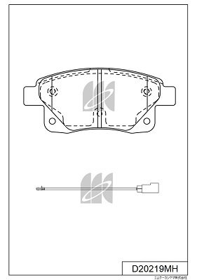 Brake Pad Set, disc brake (D20219MH)