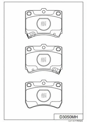 Brake Pad Set, disc brake (D3050MH)