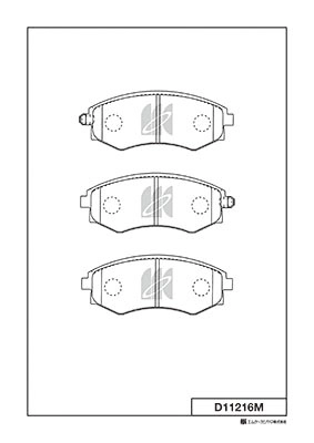 Brake Pad Set, disc brake (D11216M)