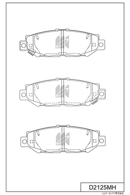 Brake Pad Set, disc brake (D2125MH)