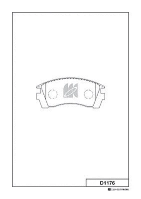 Brake Pad Set, disc brake (D1176)