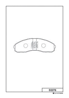 Brake Pad Set, disc brake (D2276)