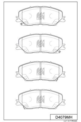 Brake Pad Set, disc brake (D4079MH)