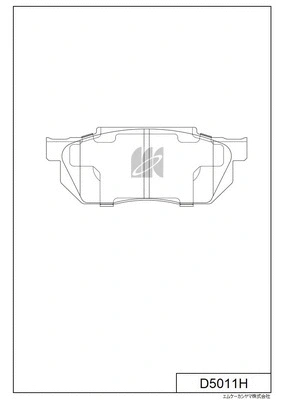 Brake Pad Set, disc brake (D5011H)