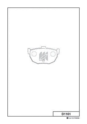 Brake Pad Set, disc brake (D1161)