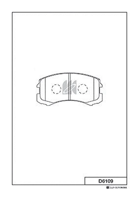 Brake Pad Set, disc brake (D6109)