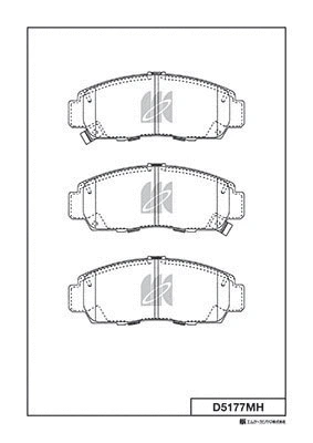 Brake Pad Set, disc brake (D5177MH)