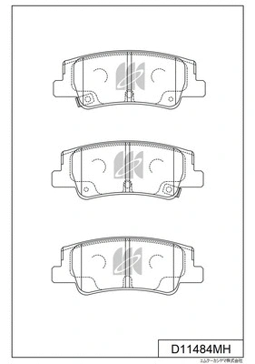 Brake Pad Set, disc brake (D11484MH)