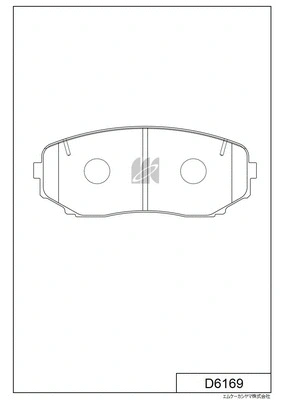 Brake Pad Set, disc brake (D6169)