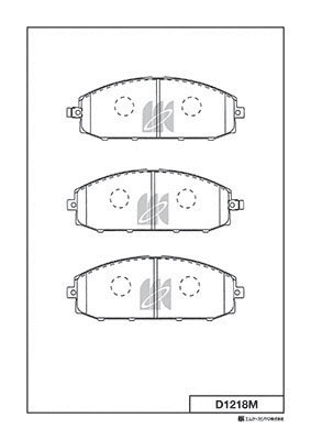 Brake Pad Set, disc brake (D1218M)