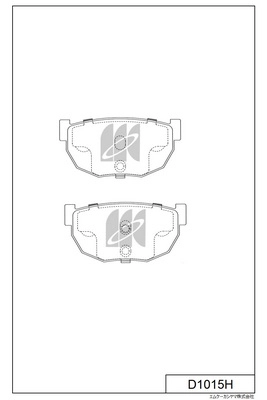 Brake Pad Set, disc brake (D1015H)