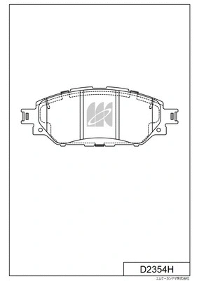 Brake Pad Set, disc brake (D2354H)