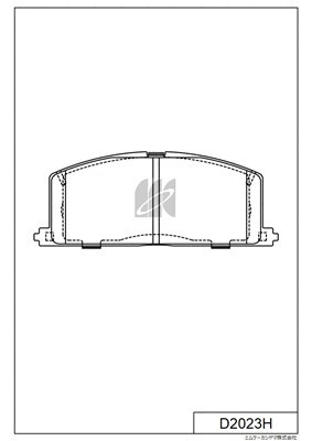 Brake Pad Set, disc brake (D2023H)