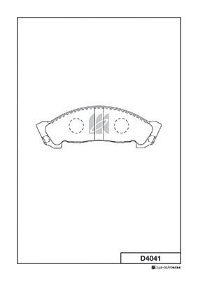 Brake Pad Set, disc brake (D4041)