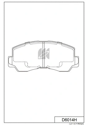 Brake Pad Set, disc brake (D6014H)