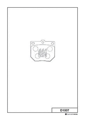 Brake Pad Set, disc brake (D1007)
