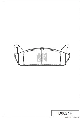 Brake Pad Set, disc brake (D0021H)