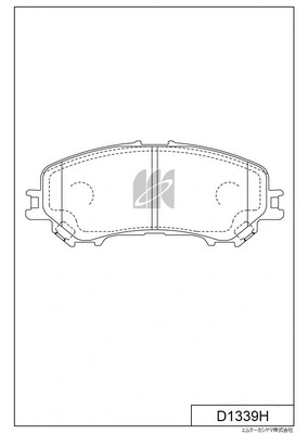 Brake Pad Set, disc brake (D1339H)