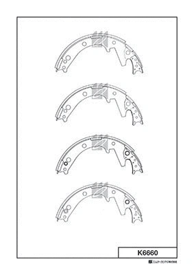 Brake Shoe Set (K6660)