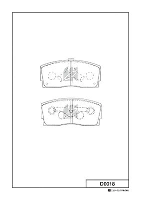 Brake Pad Set, disc brake (D0018)