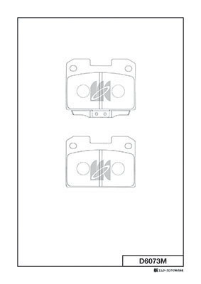 Brake Pad Set, disc brake (D6073M)