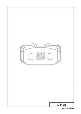 Brake Pad Set, disc brake (D1178)