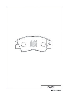 Brake Pad Set, disc brake (D6082)