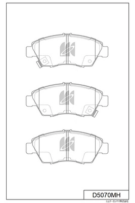 Brake Pad Set, disc brake (D5070MH)