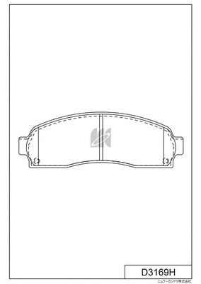 Brake Pad Set, disc brake (D3169H)