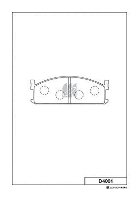 Brake Pad Set, disc brake (D4001)
