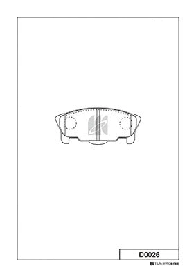 Brake Pad Set, disc brake (D0026)