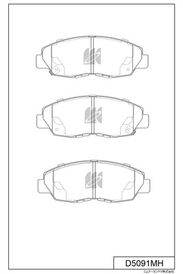 Brake Pad Set, disc brake (D5091MH)