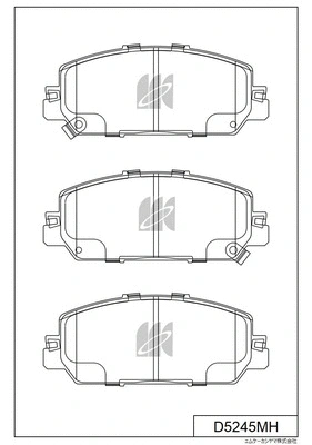 Brake Pad Set, disc brake (D5245MH)