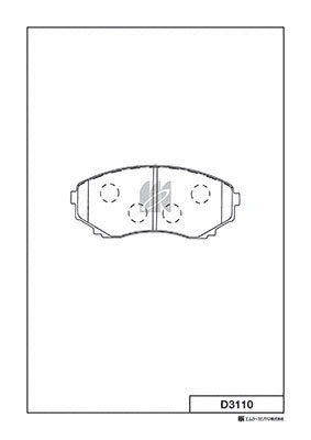Brake Pad Set, disc brake (D3110)
