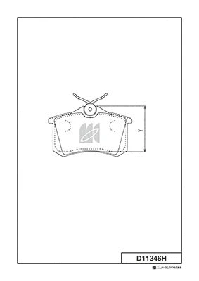 Brake Pad Set, disc brake (D11346H)