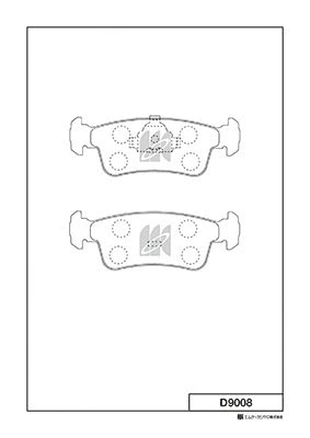 Brake Pad Set, disc brake (D9008)