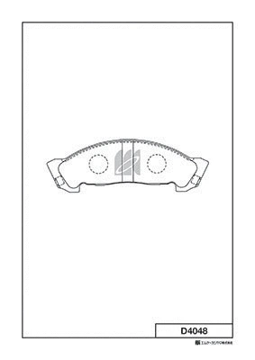 Brake Pad Set, disc brake (D4048)