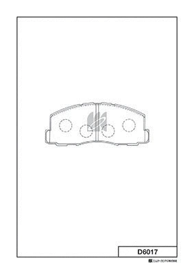 Brake Pad Set, disc brake (D6017)