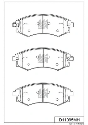 Brake Pad Set, disc brake (D11095MH)