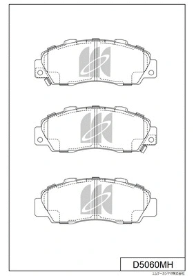 Brake Pad Set, disc brake (D5060MH)