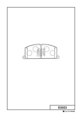 Brake Pad Set, disc brake (D2023)