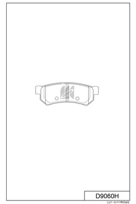 Brake Pad Set, disc brake (D9060H)