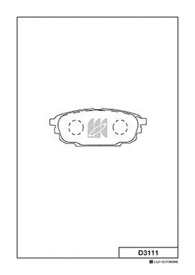 Brake Pad Set, disc brake (D3111)