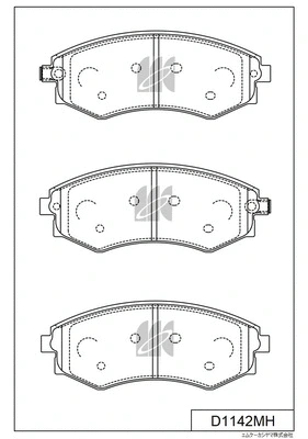 Brake Pad Set, disc brake (D1142MH)