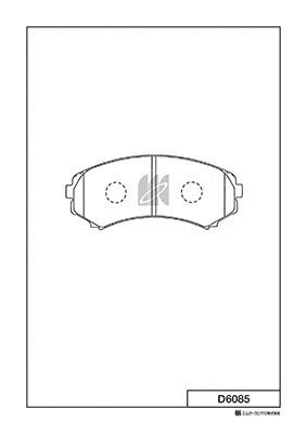 Brake Pad Set, disc brake (D6085)