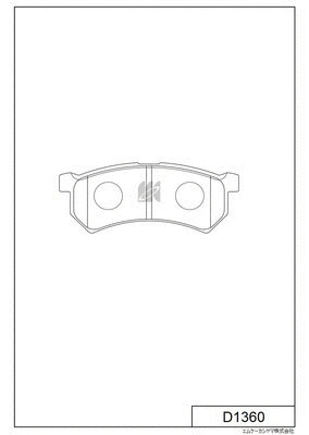 Brake Pad Set, disc brake (D1360)