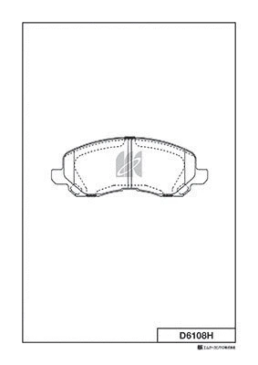 Brake Pad Set, disc brake (D6108H)