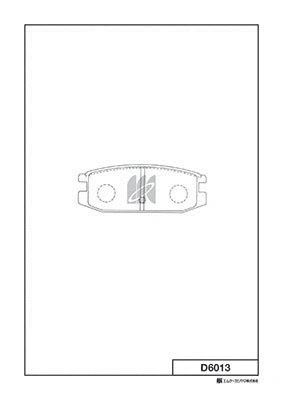Brake Pad Set, disc brake (D6013)